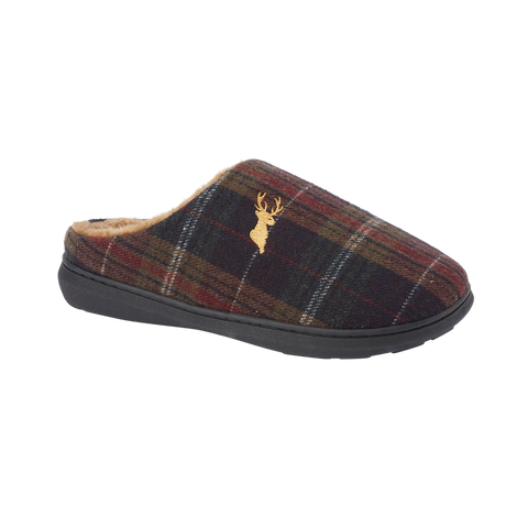 Jo & Joe Nidderdale Brown Mens Warm Lining Slippers