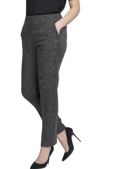 Pinns 108SP Iris Salt and Pepper Essential Back Elasticated Waist Length 27 " Trousers