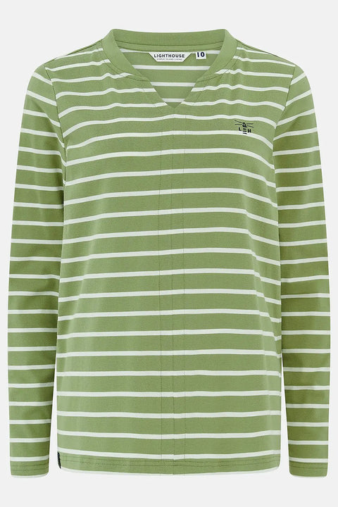 Lighthouse Womens Sorcha Moss Stripe Top