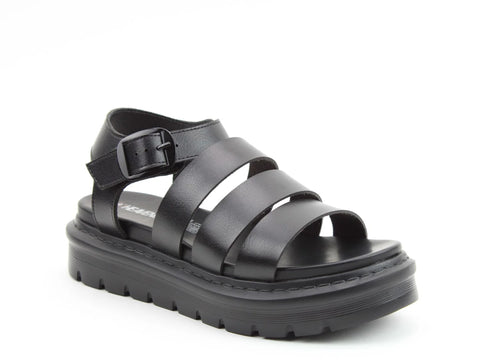 Heavenly Feet Saffron Storm Black Womens Litesoles Gladiator Sandals