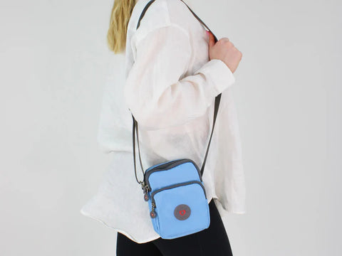 Heavenly Feet Beacon Blue Crossbody Bag