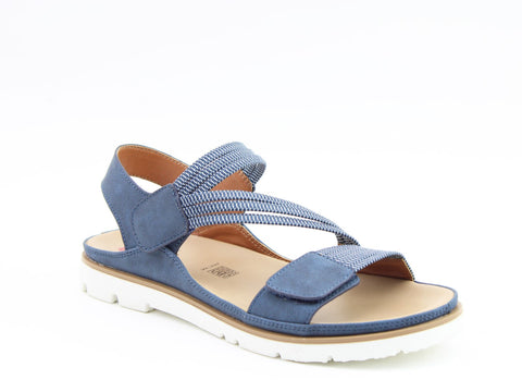 Heavenly Feet Annika Navy Womens Casual Comfort Sandals