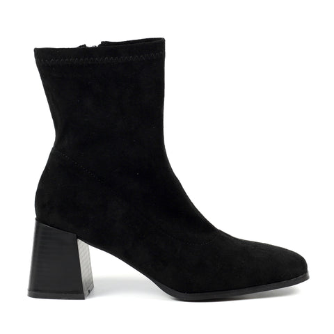 Lunar GLE091 Stefan Black Womens Ankle Boots