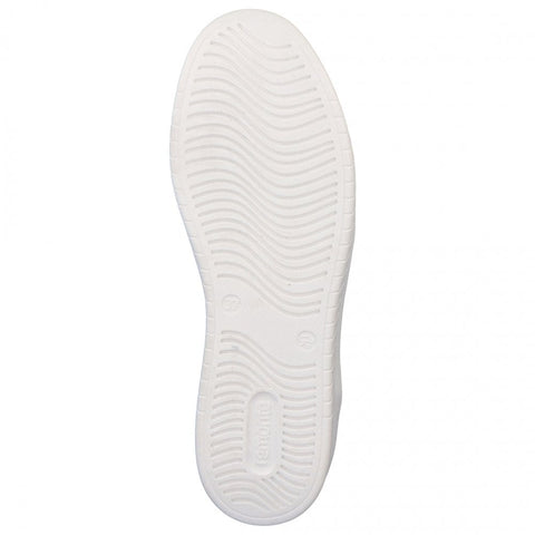 Remonte D0J01-81 Womens White Combi Leather Lace Up Trainers