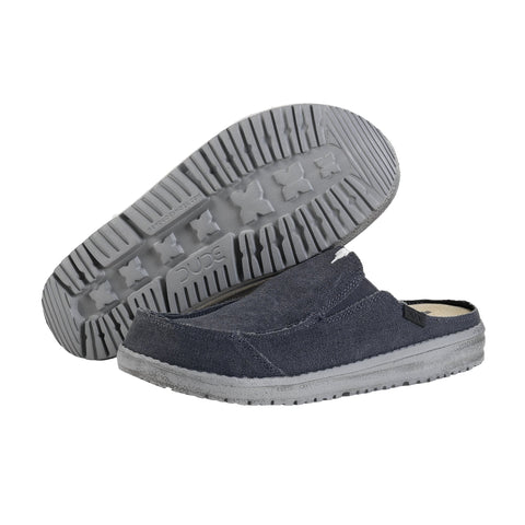 Dude Marty Classic Oceano Men's Slip On Casual Canvas Relaxed Fit Mules