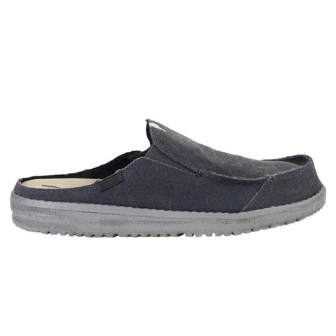 Dude Marty Classic Oceano Men's Slip On Casual Canvas Relaxed Fit Mules