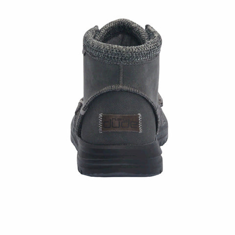 Dude Bradley Granite Mens Casual Comfort Recycled Leather Boots