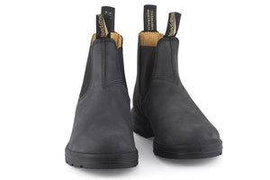Blundstone 587 Rustic Black Unisex Premium Leather Stylish Chelsea Boots