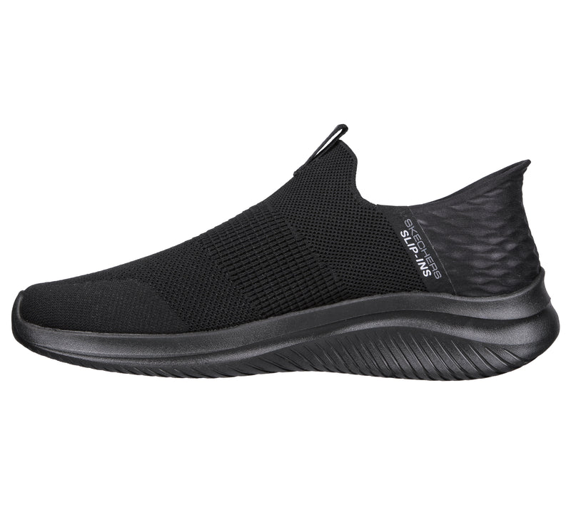 Skechers all discount black slip on