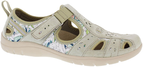 Free Spirit Cleveland Sage Multi Womens Casual Touch Fastening Suede Shoes