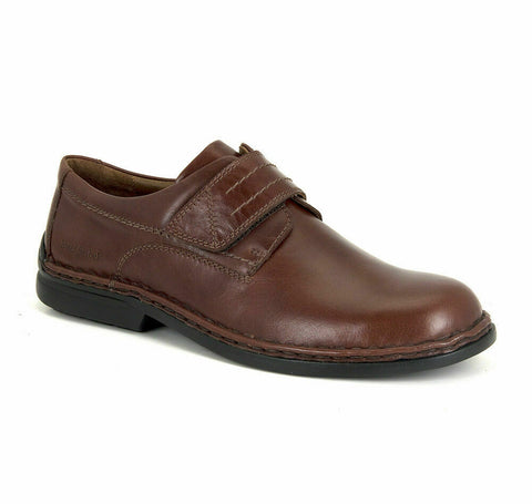 Josef Seibel Vigo 09 Brandy Mens Adjustable Strap Smart Leather Shoes
