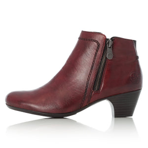 Rieker 70551-33 Red Womens Casual Comfort Evening Ankle Boots