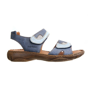 Josef Seibel Debra Blau-kombi Womens Casual Comfort Leather Sandals