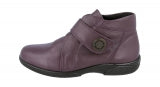 EasyB 78346W Doris Wineberry (EE) Womens Casual Comfort Leather Ankle Bo