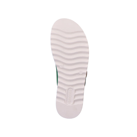 Remonte D0Q51-52 Green Womens Casual Comfort Buckle Detail Slip On Mule Sandals