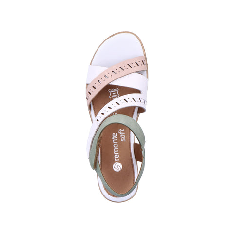 Remonte D3064-80 Multi Womens Casual Comfort Touch Fastening Wedge Sandals