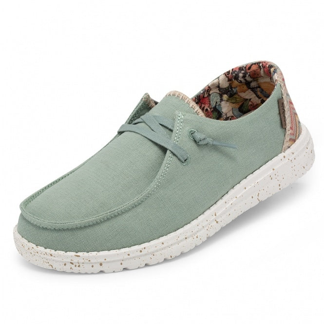 Dude Wendy Chambray Aloe Women's Slip On Canvas Relaxed Fit Shoes – The  Shoe Centre