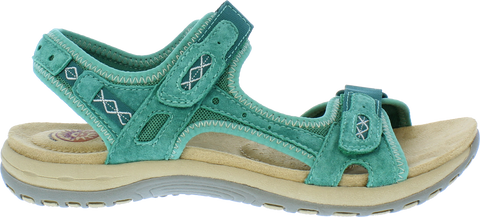 Earth Spirit Frisco Emerald Green Women's Casual Touch Fastening Sandals