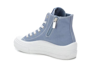 Refresh 170676 Womens Jeans Blue Chunky High Top Trainer