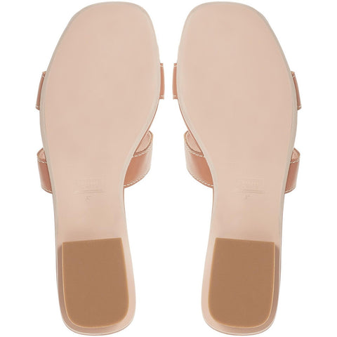 Dune Loupe Tan Leather Womens Comfort Sliders