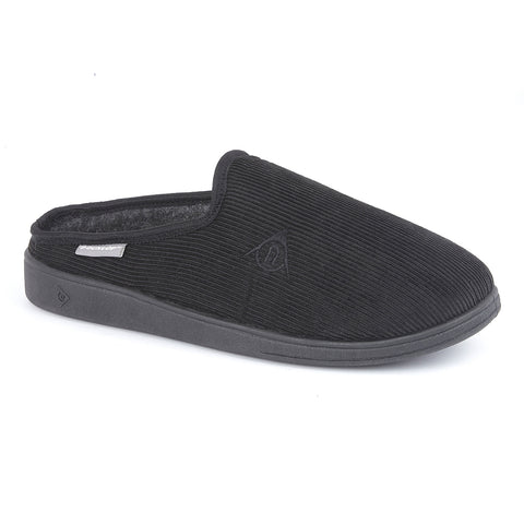 Dunlop MS430A Ted Black Mens Casual Comfort Slipper Mules