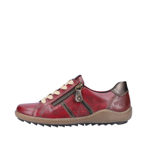 Remonte R1426-35 Red Combination Womens Casual Comfort Leather Shoes