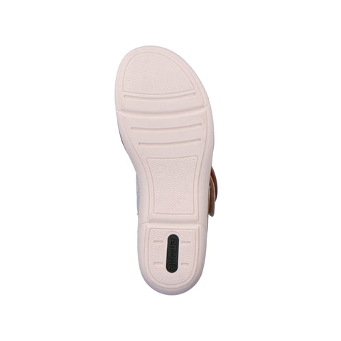 Remonte R6853-92 White/Blue Womens Casual Comfort Buckled Sandals