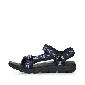 Rieker Revolution 20802-14 Black Mens Casual Comfort Sandals