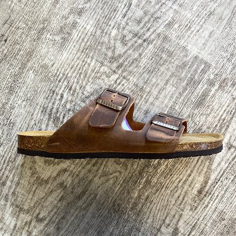 Plakton 175857 Barna Roble Mens Casual Slip On Buckled Sandals