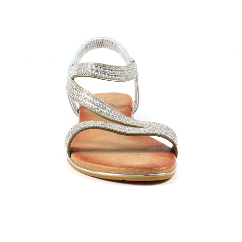 Lunar JLH321 Blaise II Silver Womens Comfortable Summer Sandals