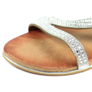 Lunar JLH321 Blaise II Silver Womens Comfortable Summer Sandals