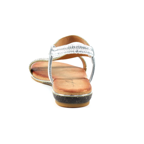 Lunar JLH321 Blaise II Silver Womens Comfortable Summer Sandals