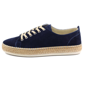 Lazy Dogz Maddison Navy Womens Casual Comfort Leather Trainer