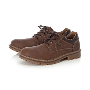 Rieker 14020-26 Brown Mens Casual Comfort Lace Up Shoes