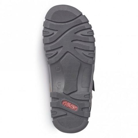 Rieker 25051-27 Brown Mens Casual Comfort Touch Fastening Sandals