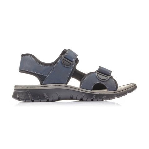 Rieker 26761-14 Navy Mens Casual Comfort Touch Fastening Sandals
