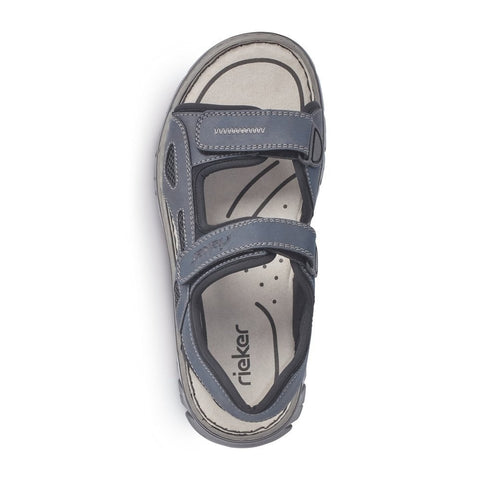 Rieker 26761-14 Navy Mens Casual Comfort Touch Fastening Sandals