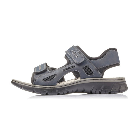 Rieker 26761-14 Navy Mens Casual Comfort Touch Fastening Sandals