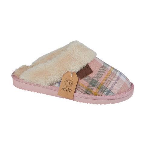 Jo & Joe Shetland Pink Womens Comfort Slippers