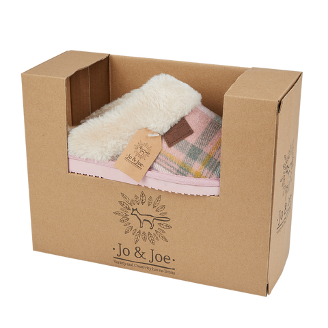 Jo & Joe Shetland Pink Womens Comfort Slippers