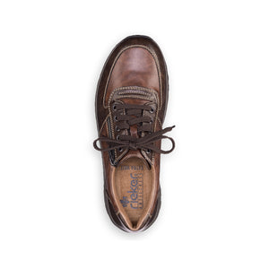 Rieker 03329-25 Brown Mens Casual Comfort Lace Up Shoes
