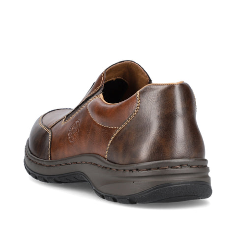 Rieker 03354-26 Brown Mens Casual Comfort Slip On Shoes