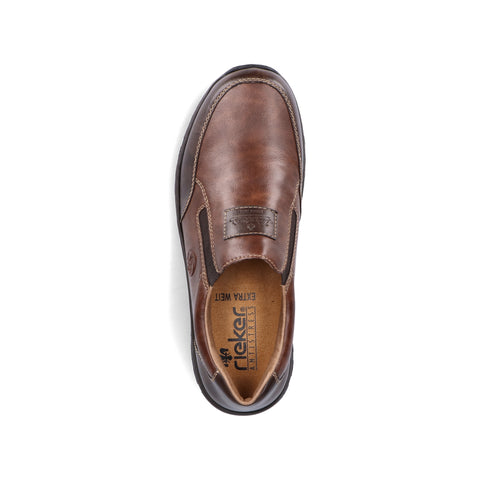 Rieker 03354-26 Brown Mens Casual Comfort Slip On Shoes