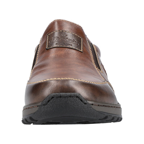 Rieker 03354-26 Brown Mens Casual Comfort Slip On Shoes