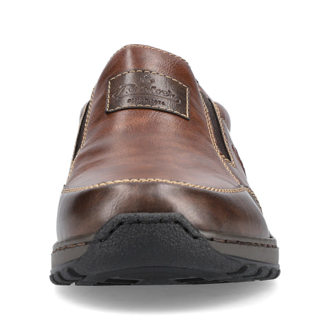 Rieker 03354-26 Brown Mens Casual Comfort Slip On Shoes