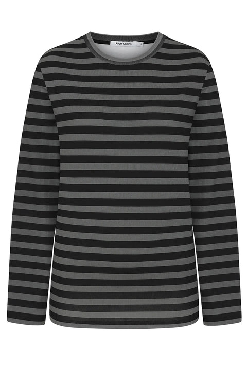 Alice Collins April Top Charcoal/Black