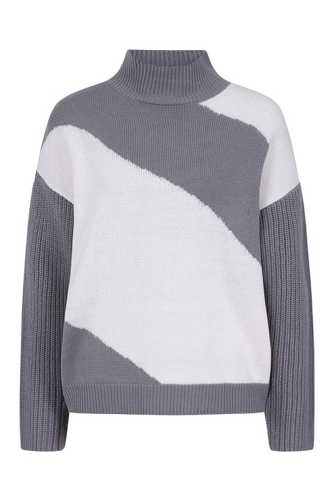 Alice Collins Cloud Pullover Grey/White