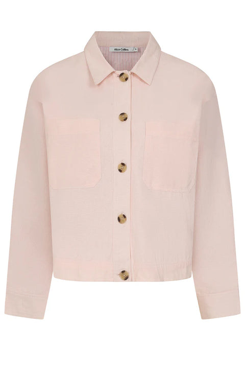 Alice Collins Casey Lined Jacket Chalk Pink