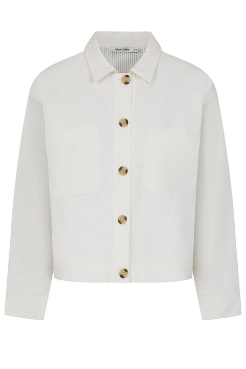 Alice Collins Casey Lined Jacket White