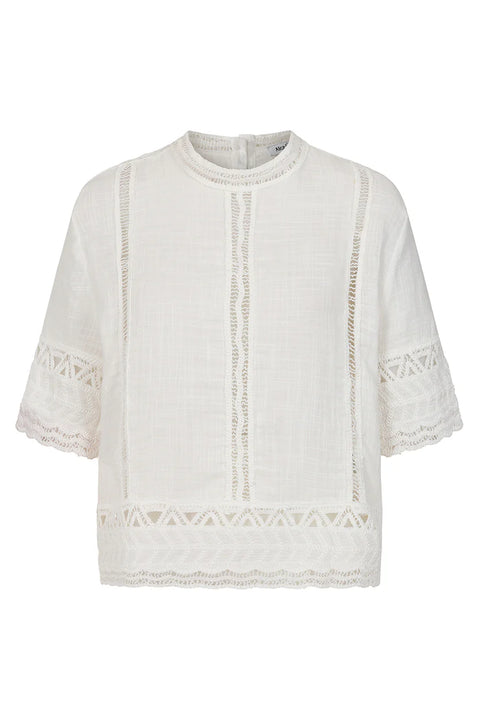 Alice Collins Francoise Top White
